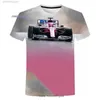 Den nya 21 F1 Formel One Men T-skjortor Motor Racing Suit Astons Men's Short Sleeve T-Shirt Designer Trendy Outdoor Luxury Tops