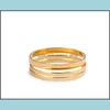 Band Rings Moda Kadınlar Midi Yüzük Kentsel Altın Sier Stack Plain Sevimli Knuckle Çivi Kız Noel Hediye Takı 91 M2 Drop Del Otfcl