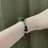 Strand Retro Imitação Olive Jade Bamboo Bracelete feminina de estilo chinês Feminino Jóias de presente de moda com miçangas