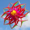 Киты Новый высококачественный 3D Lotus Flower Kite с ручкой и линейкой Good Flying Factory Outlet 0110