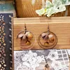 Dangle Earrings DEAR-LIFE Original Vintage Dried Fruit Personality Temperament Long Wooden Bohemian Style Exaggerated Fashion