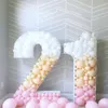 Altri adesivi decorativi 73 cm Blank Giant Numero 1 2 3 4 5 Balloon Riemping Box Mosaic Frame Balloons Stand Kids Aduls Birthday Anniversary Party Decor 230110