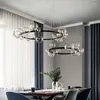 Kroonluchters Noordse led kroonluchter kroonluchter helder glazen bubbel lampenkap hall salon verlichting armaturen restaurant slaapkamer plafondlamp hanglamp koord