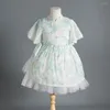 Robes de fille marque Design enfants espagnol enfants Lolita princesse robe de bal adolescent anniversaire robe florale enfant en bas âge espagne robes