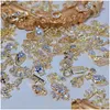 Nail Art Décorations 100pcs Luxe Zircon Charms Aléatoire Mtishapes Cristal Strass Bijoux Décoration Autocollant BK 3D Drop Livraison DH7FA