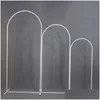 Decoração de festa Iron forjado arco de casamento SN Pipe NShaped Stands Stands Metal adereços de fundo Decorações artificiais Drop Drop H Dhcun