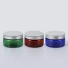 Storage Bottles 100ML Empty Plastic Jar With Aluminum Cap Wide Mouth Cosmetic Containers Food Nuts Refillable Bottle 1Pcs