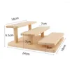 Sunglasses Frames 2-4 Layers Show Desktop Natural Material Rack Glasses Display Holder Step Shelves Eyeglasses Wood