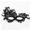 Feestmaskers verguld verdikt kanmasker half gezicht Halloween Masquerade Ball sexy fun eye maskzc955 drop levering home tuin feesten s dhna7