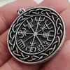 Pendant Necklaces Viking Odin SYMBOL OF NORSE RUNIC Runes Vegvisir Necklace Compass Amulet Knot For Women Men Jwelry