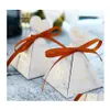 Gift Wrap Marble Style Box Wedding Favors And Gifts Triangar Pyramid Candy For Guests Decoration Drop Delivery Home Garden Festive P Otdzm