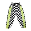 Bühne tragen Jazz Kostüm für Mädchen Hip Hop Kleidung Crop Tops Plaid Hosen Modern Dance Konzert Leistung Outfit Rave BL7925