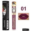 Brillant à lèvres Cmaadu Skl Design Matte Liquid Lipglosses 6 Couleurs Étanche Métal Nacré Longue Durée Lèvres En Gros Maquillage Drop Del Dht47