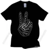 Men's T Shirts Fashion Male Love And Peace Sign T-Shirt Cotton Tshirt Summer Tee Oversized Streetwear