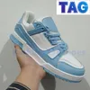 Trainer Sneaker Casual Shoes Embossed leather French sneakers platform Culture Versatile Board Shoe TPR Latex shoe blue green black denim Men Women trainers