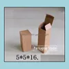 Parti Favorisi Kahverengi Hediye Karton Kutusu Şişe Meşalesi Paketi Kraft Kağıt Kutuları 5x5x16.2cm Damla Teslimat Ev Bahçe Festival Malzemeleri Otmpn