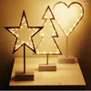 Night Lights Creative LED Light Heart Star Tree Shape Battery Power Table Lamp Home Room Xmas Christmas Decor Kids Gift