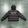 Trapstar 다운 재킷 고급 디자이너 자수 편지 지퍼 재킷 겨울 남자와 여자 따뜻한면 코트 힙합 하이 스트리트 조수 브랜드