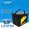 Liitokala 48V 30AH LIFEPO4 -batterij met 30A BMS voor 48V 1500W machines elektrische fiets fiets scooter go kar