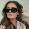 Okulary przeciwsłoneczne 2023 Kobiety Kobiety Owalne Vintage Designer Square Sun Salle For Shades Female Okuwar Anti-Blare