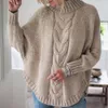 Women's Sweater Long Sleeve Solid Color Top Elastic Knitted Lady Batwing Warm Jumper Autumn Winter 230109