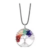 Hangende kettingen 12pc/set Fashion Classic Old Necklace Gem Tree 7 Chakra Stone Life voor mannen en vrouwen Gift Mothers Day Dro Dhihu