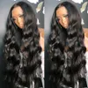 Nxy Lace Wigs 13x6 Hd Transparent Frontal for Women Pre Plucked Brazilian Human Hair Body Wave 13x4 Front Hair Wig 230106