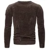 Herentruien 2023 Koffie Warme kraagvulling Casual man Sweater