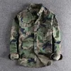 Casual shirts voor heren mannen kleding 2023 Camouflage Amerikaanse werkkleding lange mouw shirt heren dubbele zakken veelzijdige militaire jeugd