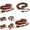 Bracelets de charme Isl￢mico Ros￡rio Misbaha Isl￣ Presente Coffee Coffee Amber Oval Forma 11x14mm 33 Mi￣ de ora￧￣o mu￧ulmana Tasbih Tasbeeh inteiro dhfwo
