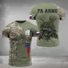 Męskie tshirts vintage rosyjska flaga 3D TSSHIRTS Summer Rosja weteran streetwear na krótkim rękawie luźne t -shirtowe ubranie 230110
