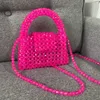 Evening bag Long Chain Customized Green Bead Bag Hand-Woven Celebrity Handbags U