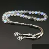 Charm Armbänder Österreichischer Kristall Tasbih 33 66 99 Perlen mit Metallquaste Stil Frauen Gebetsgeschenk Muslimischer Rosenkranz 221028 Drop Lieferung J Dhhw4