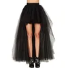 Skirts 4 Colors Fashion Women Long Tulle Elegant Princess Sexy Style Irregular Mesh Tutu Vintage Mini Puffy 230110