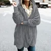 Women's Fur Faux S2XL Big Size Winter Coat Women Cardigan Jacket Long Sides Both Side Wearing Faur Teddy 230109