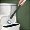 Cleaning Brushes Disposable Long Handle Toilet Brush With Holder Storage Holders And 8 Refill Heads Zwl538 Drop Delivery Home Garden Dh6Dm