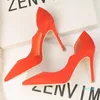 Sandales Mariahzheng Chaussures Pour Femmes Avec Super Daim Bouche Peu Profonde Pointu Sexy Night Shop Était Mince Côté Creux ZWM