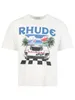 Rhude skjorta herrar t skjortor kvinnor designer t skjortor rhude tryckt mode man t-shirt toppkvalitet USA storlek m-xl rhude hoodie street wear usa 749