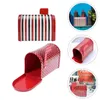 Christmas Decorations 2Pcs Adorable Candy Packing Cases Creative Mailbox Shape Biscuit Chocolate Boxes