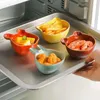 Pratos adoráveis ​​cerâmicos pequenos pratos de fruta doméstica nozes de salada em forma de salada restaurante restaurante de jantar decoração pratos de mesa de mesa