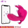 Sex Toy Massager Adult Massager 3in1 Mobiele telefoon App Control G Spot Clit Clitoris Stimulator Paren Dildo slipjes Vibrators Speelgoed Winkel voor vrouwelijke volwassenen 18