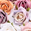 Dekorativa föremål Figurer Rose Artificial Silk Flower Heads Wedding Decoration Diy Wreath Scrapbooking Craft Fake Flowers DV 230110