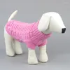 Dog Apparel Puppy Sweater Winter Warm Clothing Solid Color For Small Dogs Christmas Costume Chihuahua Coat Knitting Crochet Cloth Jersey