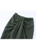 Skirts TRAF Knot Long Women High Waist Split Pencil Sets Streetwear Pleated Summer Woman Elegant Midi 230110