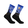 Skarpetki męskie Peonfly Nowość Happy Funny Men Graphic Funky Sock Style Soft Yey For Man Woman Christmas Gift