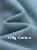 Sweats à capuche pour hommes 2023 Automne 280g Coton Basic Hommes Multi-Colors Drop Épaule Casual Surdimensionné Pull Sweatshirts Plus Taille 8XL