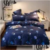 Sängkläder sätter 57Bee Kort familjet Set Bed Linings Däcke ER Sheet Pudowcases 5Size Drop Delivery Home Garden Textiles leveranser DHZKJ