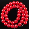 Yowost Natural Red Jade Loose Beads Stone Round 6mm 8mm 10mmスペーサーストランドブレスレットネックレスジュエリーアクセサリーBG305