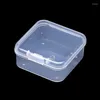 Jewelry Pouches 18Pcs Mini Clear Plastic Storage Containers Box With Hinged Lids Empty Boxes For Beads Small Items Crafts Case