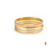 Band Rings Fashion Women Midi Ring Urban Gold Sier Stack Plain Cute Above Knuckle Nail For Girl Christmas Gift Jewelry 91 M2 Drop Del Otfcl